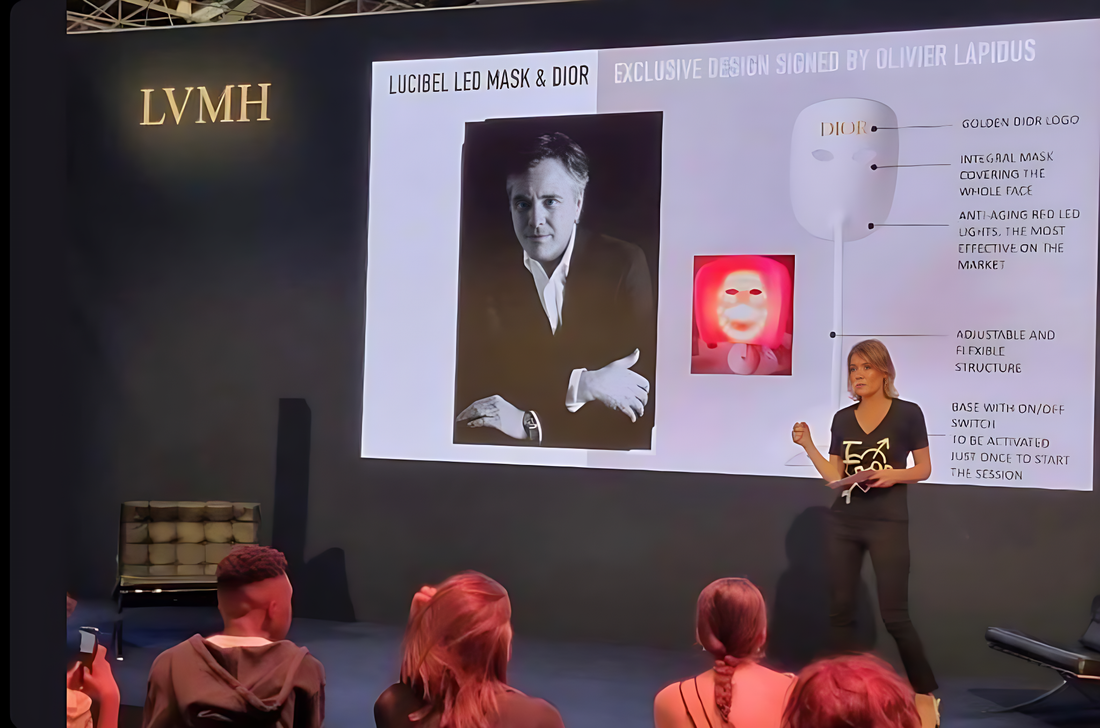 A presentation of Dior Skin Light LED mask powered by Lucibel.le technology.